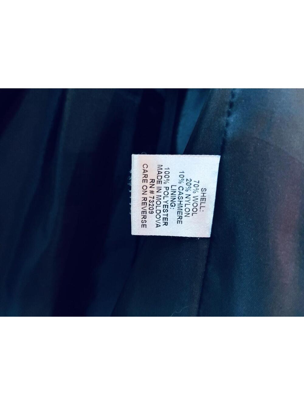Spring Clearance! Marvin Richards Long Black Winter Coat Size 6 - Picture 6 of 8